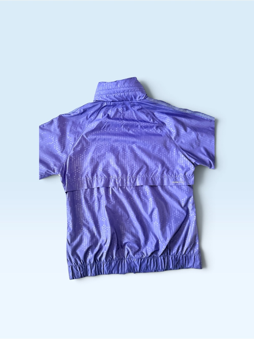 Adidas Women’s Purple Lightweight Track Jacket with White and Silver Accents - Picture 12 of 12